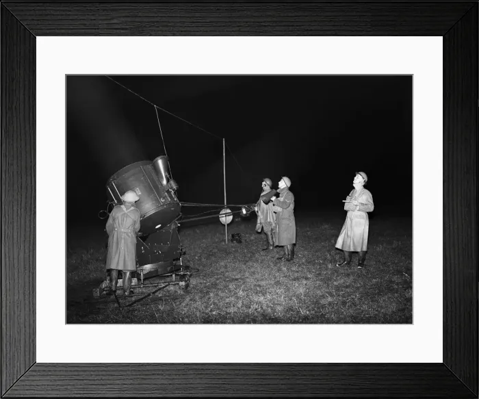 Framed Print : Searchlight exercise in the West Midlands involving the Army Framed Print : Searchlight exercise in the West Midlands involving the Army