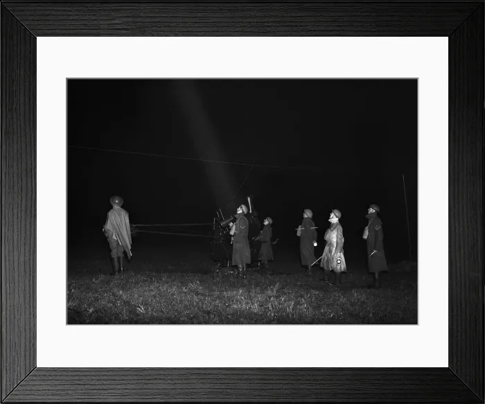 Framed Print : Searchlight exercise in the West Midlands involving the Army Framed Print : Searchlight exercise in the West Midlands involving the Army