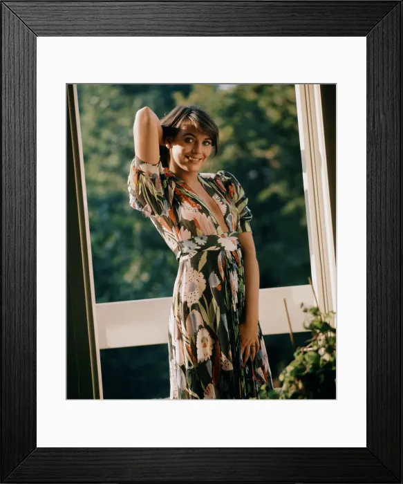 Framed Print : Lesley Anne Down, British actress, pictured at home in Primrose Hill, London Framed Print : Lesley Anne Down, British actress, pictured at home in Primrose Hill, London
