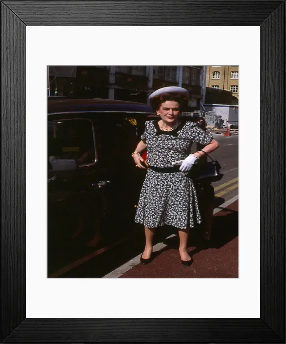 Framed Print : Duchess of Argyll Margaret July 1989 Framed Print : Duchess of Argyll Margaret July 1989
