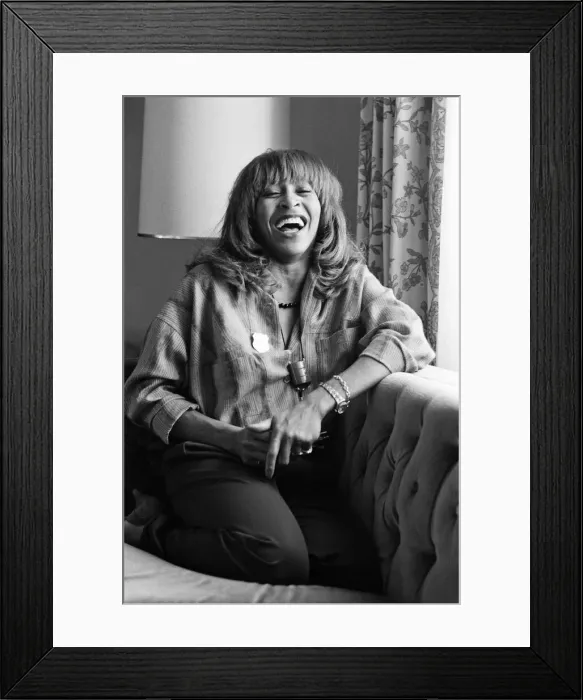 Framed Print : American singer Tina Turner in London at the start of her European tour. 12th March 1979 Framed Print : American singer Tina Turner in London at the start of her European tour. 12th March 1979