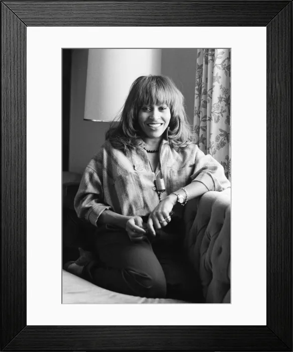 Framed Print : American singer Tina Turner in London at the start of her European tour. 12th March 1979