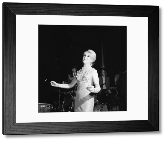 Framed Print : Dusty Springfield, popular English singer, performing at The Gaumont Theatre, Doncaster Framed Print : Dusty Springfield, popular English singer, performing at The Gaumont Theatre, Doncaster