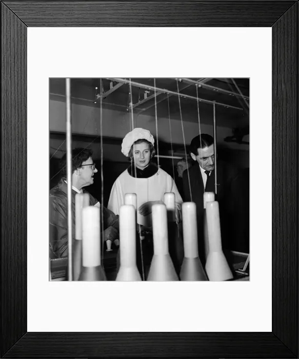 Framed Print : Princess Alexandra of Kent visits the London Association for the Blind headquarters in