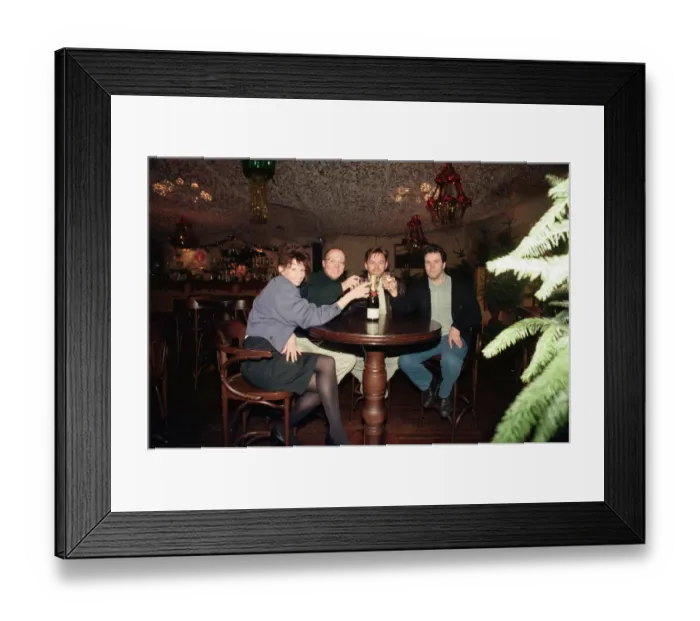 Framed Print : Middlesbrough nightclub Arena. Happy Birthday Club: Arena crew (left to right Framed Print : Middlesbrough nightclub Arena. Happy Birthday Club: Arena crew (left to right