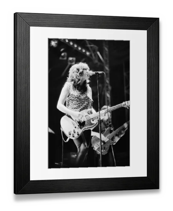 Framed Print : Girlschool are a British rock band that formed in the new wave of British heavy metal Framed Print : Girlschool are a British rock band that formed in the new wave of British heavy metal