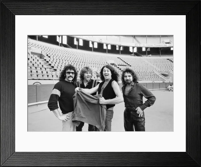 Framed Print : Black Sabbath in Spain part of their European tour. (Picture Framed Print : Black Sabbath in Spain part of their European tour. (Picture