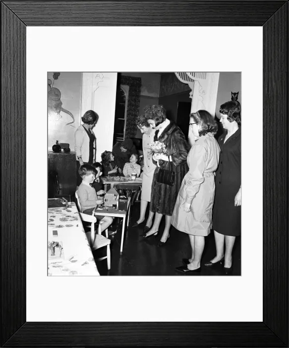 Framed Print : Princess Alexandra of Kent visits the Glendhu Childrens Hostel, Belfast