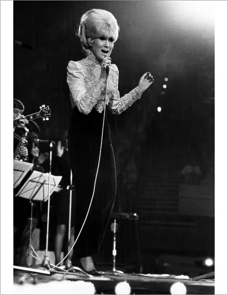 Dusty Springfield performing at The New Musical Express Pop Awards Concert at Wembley