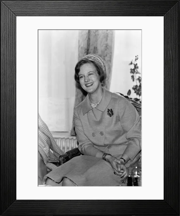 Framed Print : Princess Margrethe of Denmark pictured at her press reception in London Framed Print : Princess Margrethe of Denmark pictured at her press reception in London