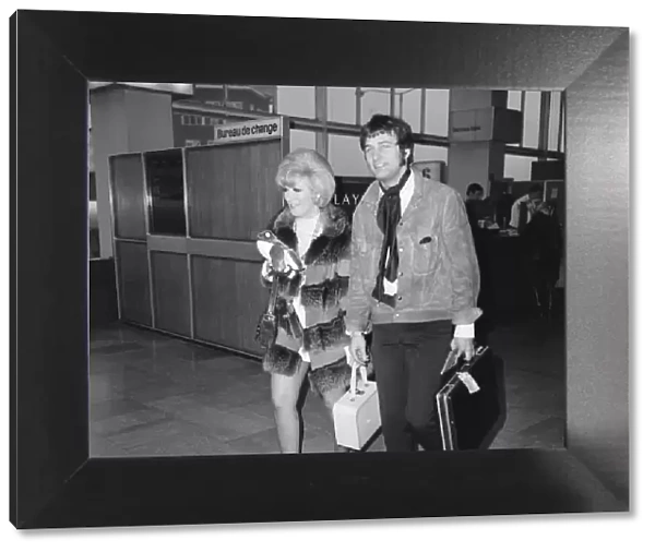 Dusty Springfield (singer) left London for Paris, Tuesday 10th December 1968