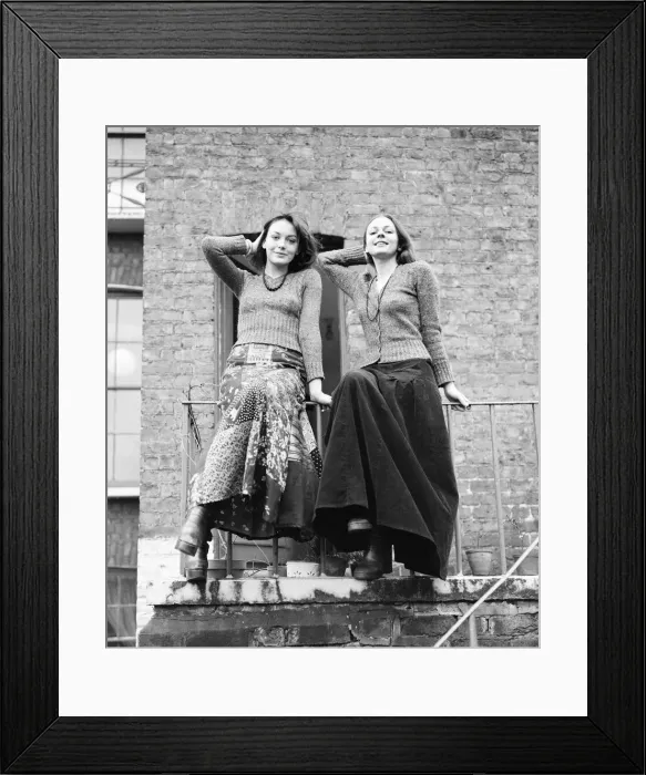 Framed Print : Lesley Anne Down and Jacqueline Tong, British actresses who will be starring in the new Framed Print : Lesley Anne Down and Jacqueline Tong, British actresses who will be starring in the new