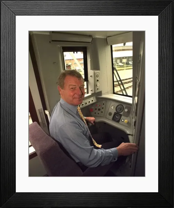 Framed Print : ALSTOM. Alan Williams. Lib-Dem leader Paddy Ashdown visited ALSTOM (train makers