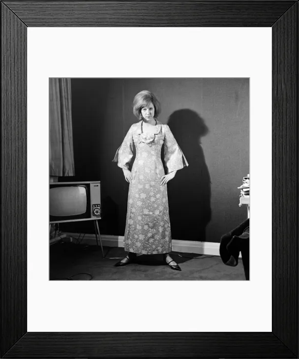Framed Print : Cilla Black, singer and television personality pictured in this posed feature for Framed Print : Cilla Black, singer and television personality pictured in this posed feature for