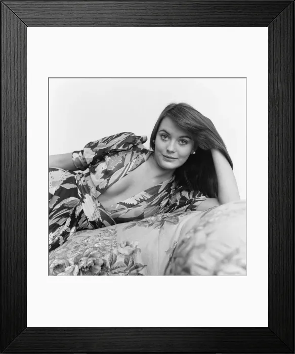 Framed Print : Lesley Anne Down, British actress, pictured at home in Primrose Hill, London Framed Print : Lesley Anne Down, British actress, pictured at home in Primrose Hill, London