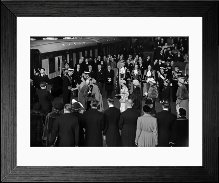 Framed Print : The state visit of King Frederick IX and Queen Ingrid of Denmark Framed Print : The state visit of King Frederick IX and Queen Ingrid of Denmark