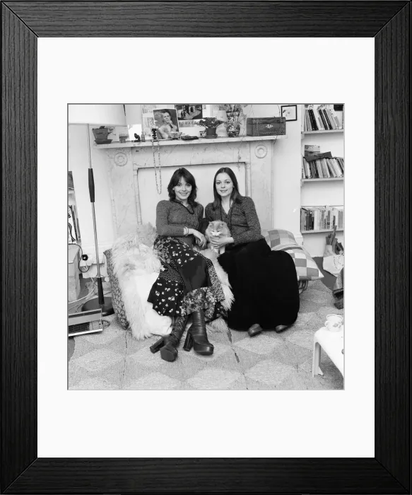Framed Print : Lesley Anne Down and Jacqueline Tong, British actresses who will be starring in the new Framed Print : Lesley Anne Down and Jacqueline Tong, British actresses who will be starring in the new