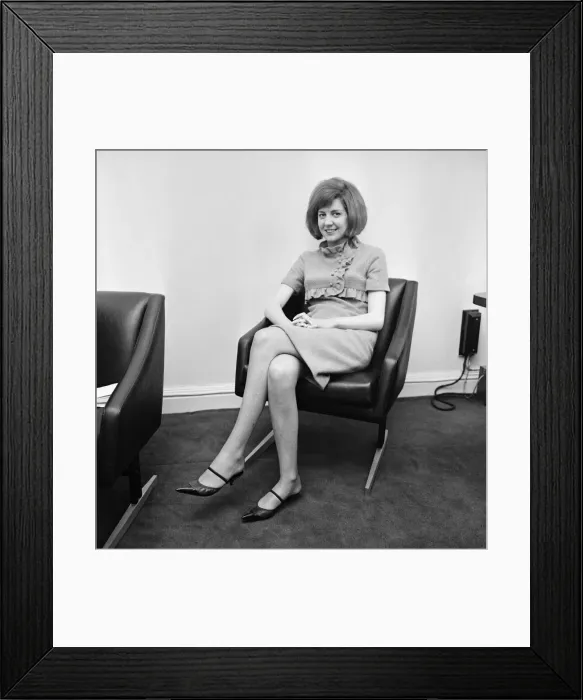 Framed Print : Cilla Black, singer and television personality pictured in this posed feature for Framed Print : Cilla Black, singer and television personality pictured in this posed feature for