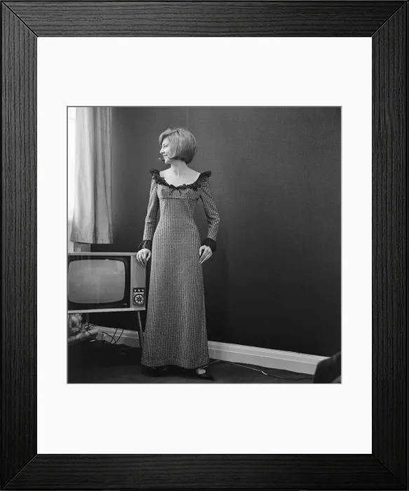Framed Print : Cilla Black, singer and television personality pictured in this posed feature for Framed Print : Cilla Black, singer and television personality pictured in this posed feature for
