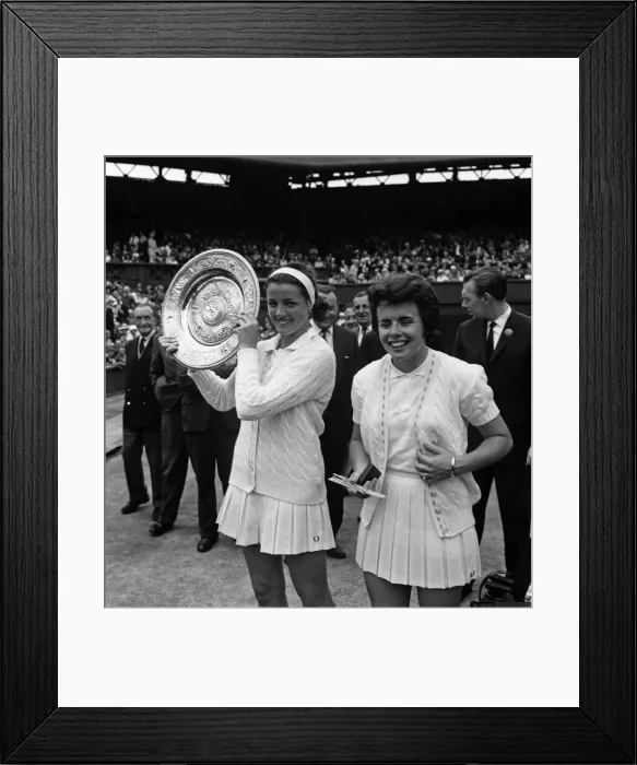 Framed Print : 1963 Wimbledon Championships - Womens Singles final Framed Print : 1963 Wimbledon Championships - Womens Singles final