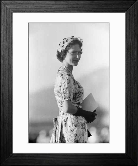 Framed Print : Princess Margaret attends Military Display at Up-Park Camp, Jamaica Framed Print : Princess Margaret attends Military Display at Up-Park Camp, Jamaica