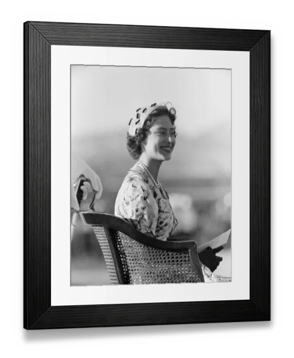 Framed Print : Princess Margaret attends Military Display at Up-Park Camp, Jamaica