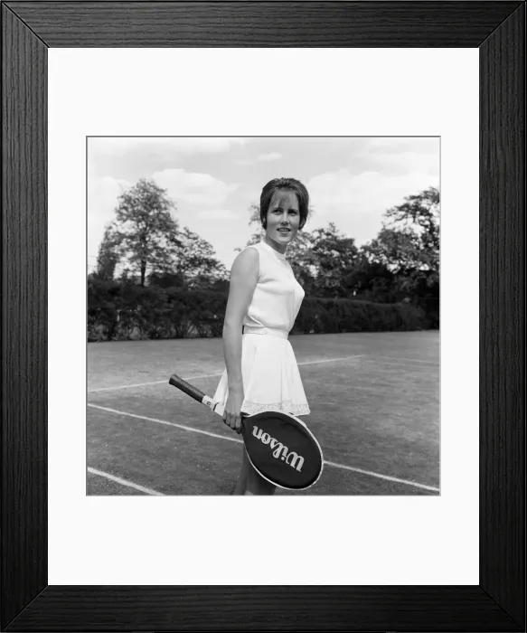 Framed Print : The Hurlingham Club pre-Wimbledon party. Karen Hantze Susman, USA. 24th June 1962 Framed Print : The Hurlingham Club pre-Wimbledon party. Karen Hantze Susman, USA. 24th June 1962