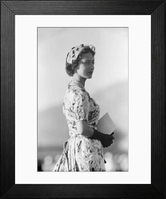Framed Print : Princess Margaret attends Military Display at Up-Park Camp, Jamaica Framed Print : Princess Margaret attends Military Display at Up-Park Camp, Jamaica
