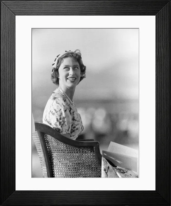 Framed Print : Princess Margaret attends Military Display at Up-Park Camp, Jamaica Framed Print : Princess Margaret attends Military Display at Up-Park Camp, Jamaica