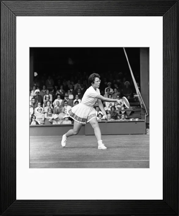 Framed Print : The 1962 Championships, Wimbledon. Billie Jean Moffitt (later King) in action