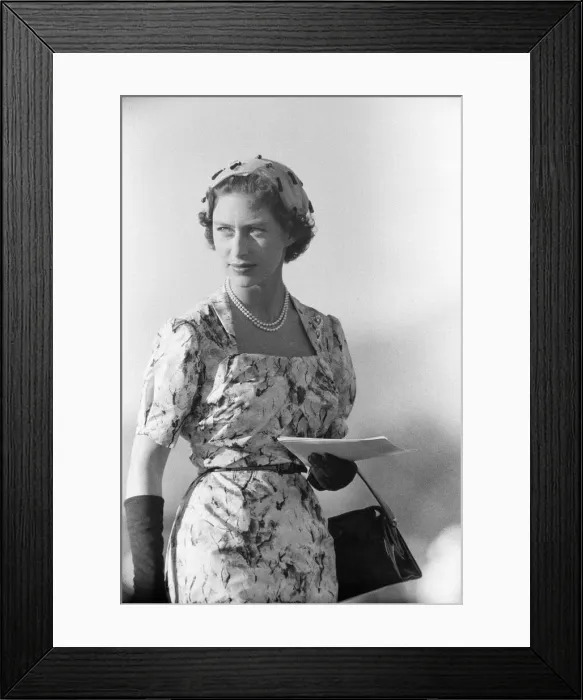 Framed Print : Princess Margaret attends Military Display at Up-Park Camp, Jamaica Framed Print : Princess Margaret attends Military Display at Up-Park Camp, Jamaica
