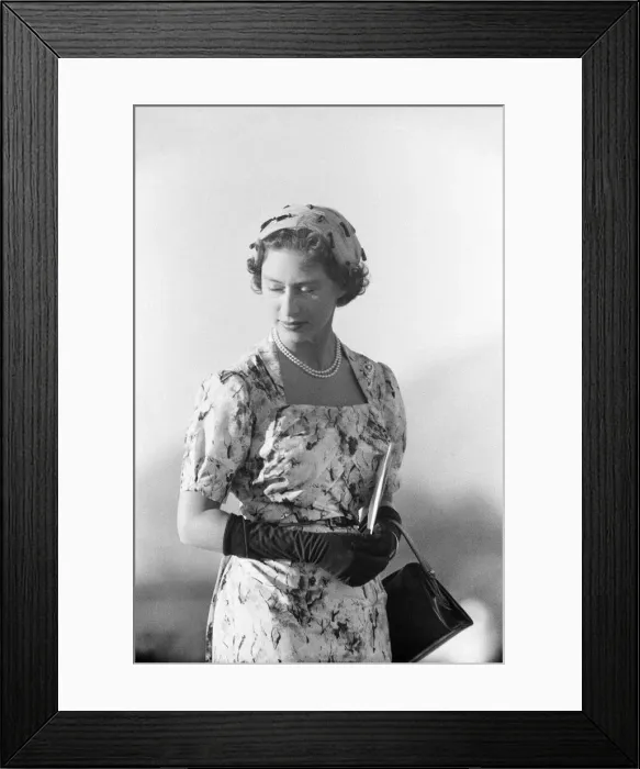 Framed Print : Princess Margaret attends Military Display at Up-Park Camp, Jamaica Framed Print : Princess Margaret attends Military Display at Up-Park Camp, Jamaica