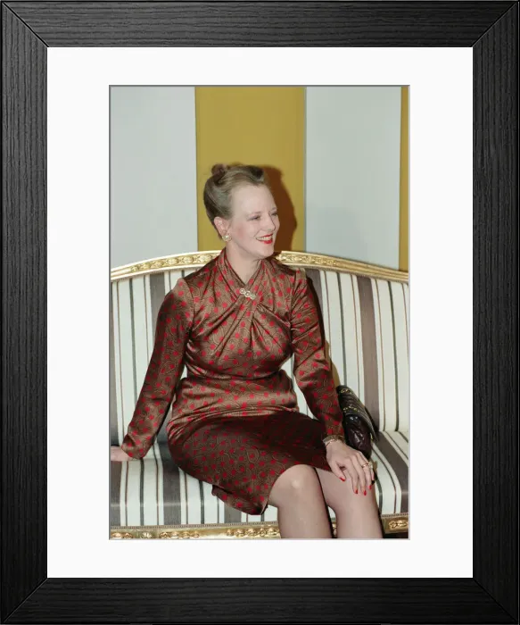 Framed Print : Queen Margrethe II of Denmark. 18th April 1990 Framed Print : Queen Margrethe II of Denmark. 18th April 1990