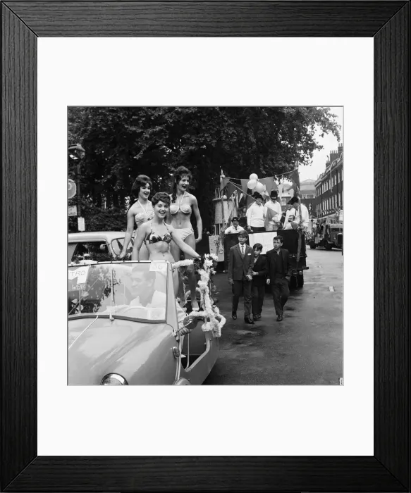 Framed Print : Soho Fair and Carnival started to-day with a record entry in the the Carnival procession Framed Print : Soho Fair and Carnival started to-day with a record entry in the the Carnival procession