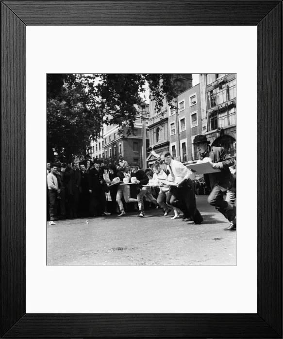 Framed Print : Soho Fair and Carnival started to-day with a record entry in the the Carnival procession Framed Print : Soho Fair and Carnival started to-day with a record entry in the the Carnival procession