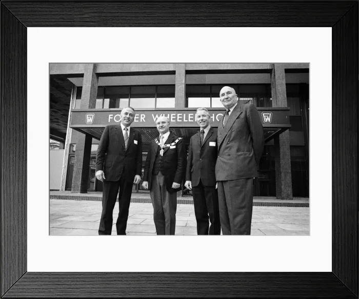 Framed Print : The official opening of Foster Wheeler. 23rd January 1975
