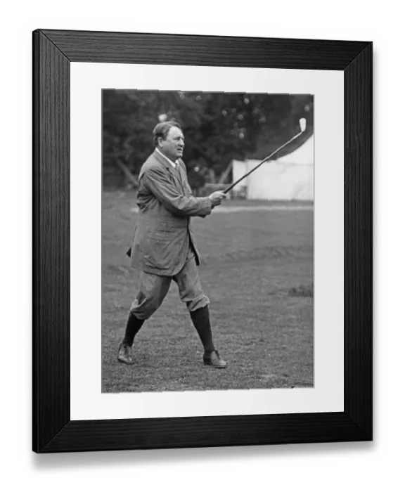 Framed Print : Lord Northcliffe seen here playing golf at Sutton Park Circa 1910
