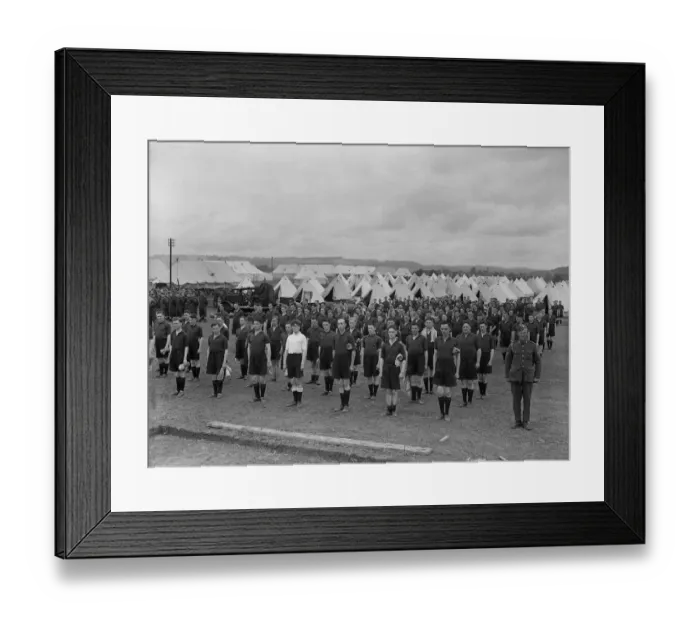 Framed Print : Militiamen in training 27th July 1939 On parade at Oswestry camp Framed Print : Militiamen in training 27th July 1939 On parade at Oswestry camp