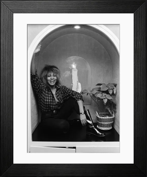 Framed Print : American singer Tina Turner, pictured in Paris, is fast nearing the end of her world tour Framed Print : American singer Tina Turner, pictured in Paris, is fast nearing the end of her world tour