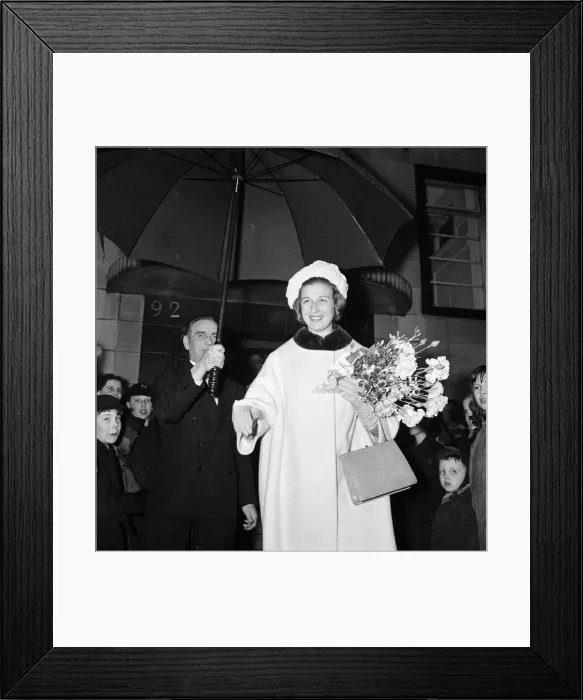 Framed Print : Princess Alexandra of Kent visits the London Association for the Blind headquarters in Framed Print : Princess Alexandra of Kent visits the London Association for the Blind headquarters in