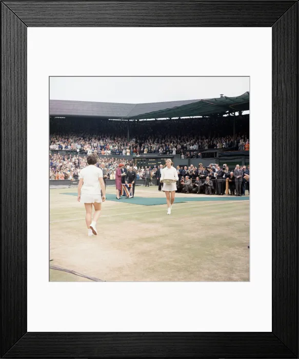 Framed Print : 1963 Wimbledon Championships - Womens Singles. First-seeded Margaret Smith defeated Framed Print : 1963 Wimbledon Championships - Womens Singles. First-seeded Margaret Smith defeated
