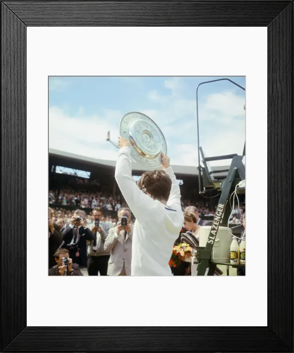 Framed Print : Margaret Smith was the defending champion, but lost in the semifinals to Billie Jean King
