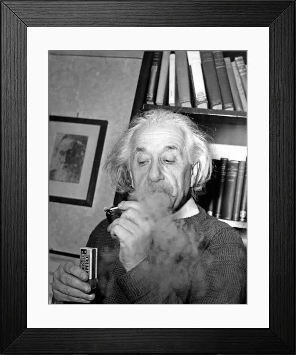 Framed Print : Professor Albert Einstein in his study at his home in Princeton, New Jersey Framed Print : Professor Albert Einstein in his study at his home in Princeton, New Jersey