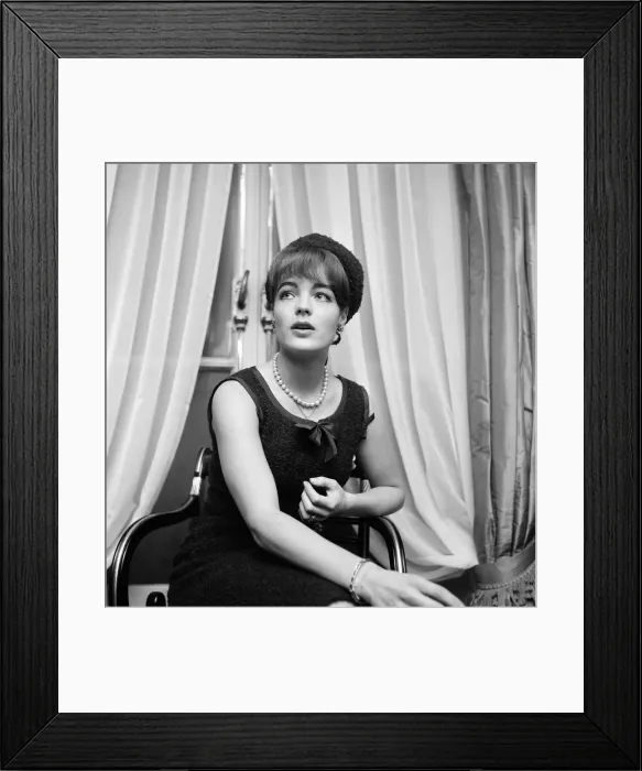 Framed Print : German film star Romy Schneider in London. 11th November 1962
