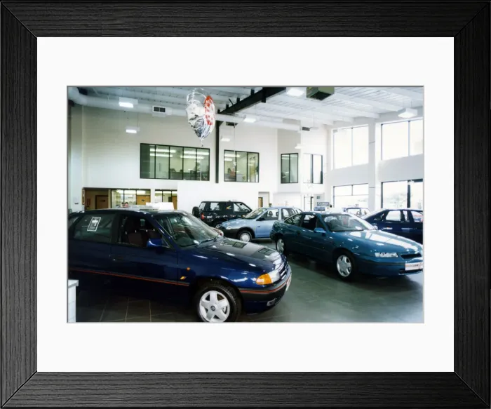 Framed Print : Cowies Redcar, Vauxhall Dealership, Trunk Road, Redcar, North Yorkshire, England Framed Print : Cowies Redcar, Vauxhall Dealership, Trunk Road, Redcar, North Yorkshire, England