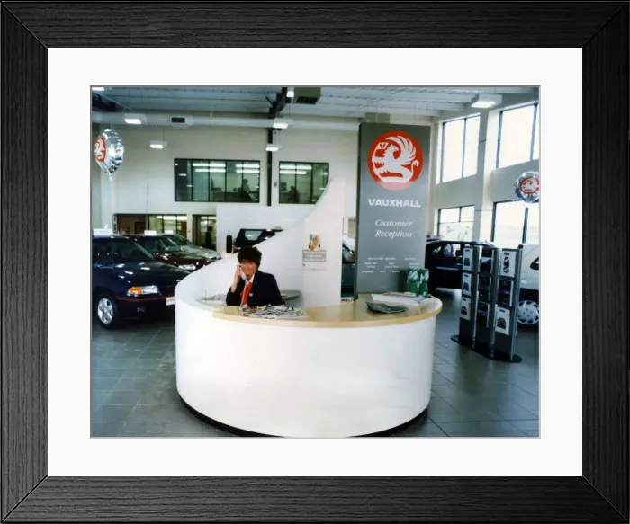 Framed Print : Cowies Redcar, Vauxhall Dealership, Trunk Road, Redcar, North Yorkshire, England Framed Print : Cowies Redcar, Vauxhall Dealership, Trunk Road, Redcar, North Yorkshire, England