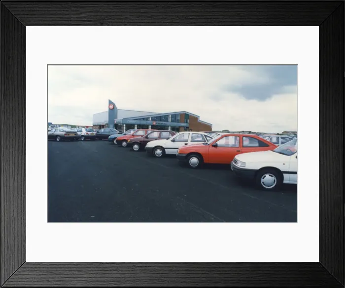 Framed Print : Cowies Redcar, Vauxhall Dealership, Trunk Road, Redcar, North Yorkshire, England Framed Print : Cowies Redcar, Vauxhall Dealership, Trunk Road, Redcar, North Yorkshire, England