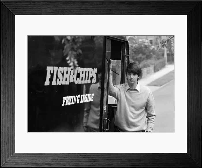 Framed Print : Mobile fish and chip van for Nunthorpe. 1971 Framed Print : Mobile fish and chip van for Nunthorpe. 1971