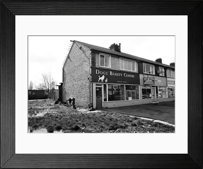 Framed Print : Fish and chip shop in Middlesbrough for sale. 1975 Framed Print : Fish and chip shop in Middlesbrough for sale. 1975