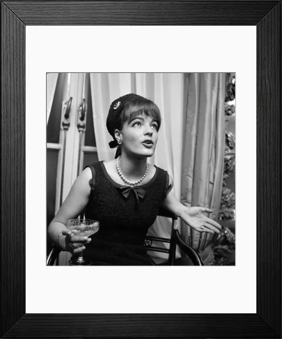 Framed Print : German film star Romy Schneider in London. 11th November 1962 Framed Print : German film star Romy Schneider in London. 11th November 1962